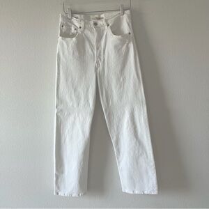 Levi’s Ribcage Straight Ankle in White